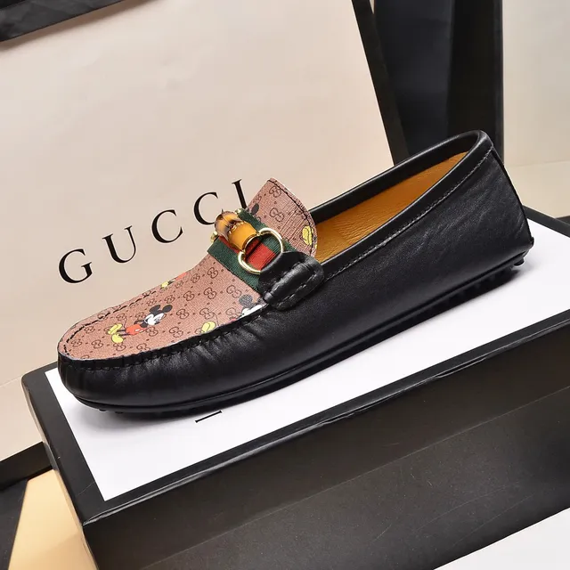 Gucci Horsebit 1955 Mickey Mouse Print Loafers 5