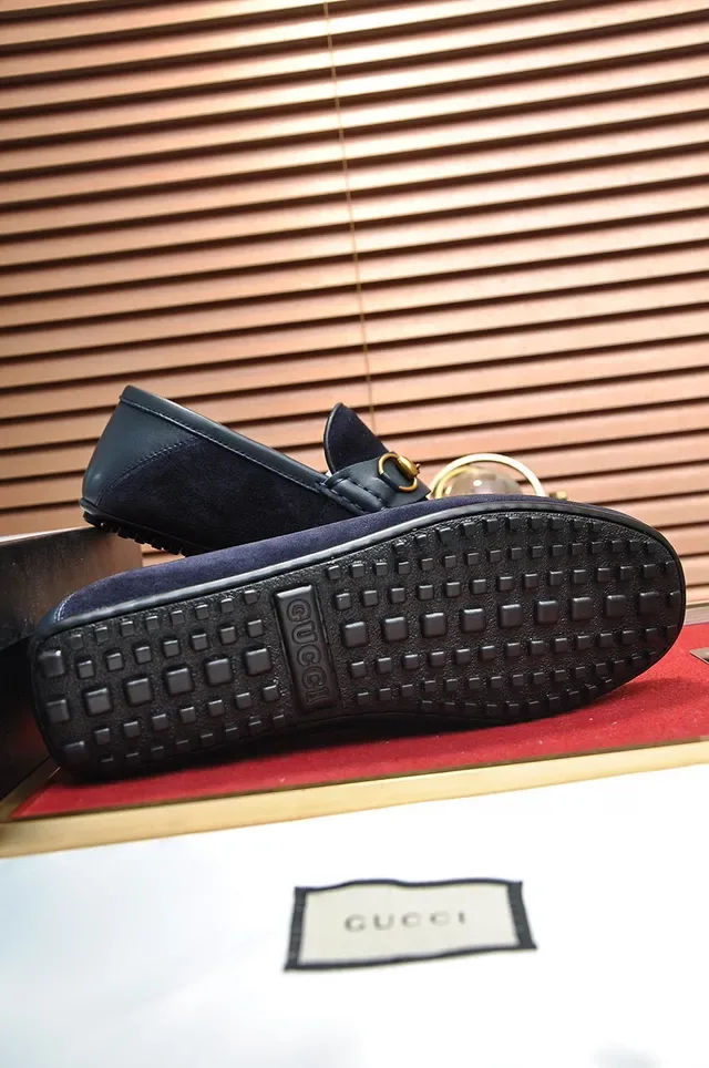 Gucci Horsebit 1955 Mocassins daim Navy 5