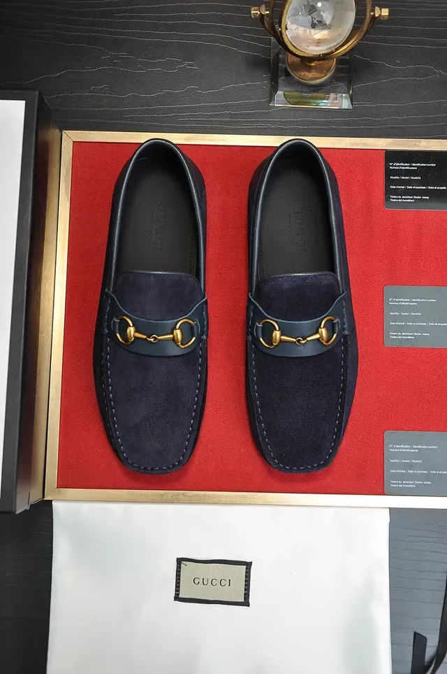 Gucci Horsebit 1955 Mocassins daim Navy 9