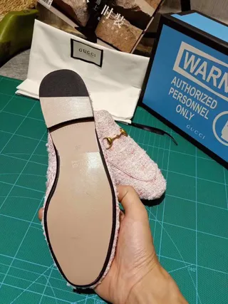 Gucci Horsebit 1955 Mocassin en Tweed Rose Slip-On 3