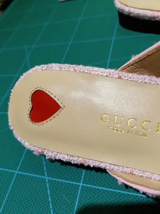 Gucci Horsebit 1955 Mocassin en Tweed Rose Slip-On 5