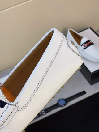 Gucci Horsebit 1955 Mocassins en cuir blanc 9