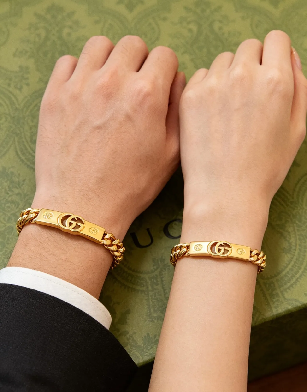 Gucci Interlocking G Gold-Tone Curb-Link Bracelet 8