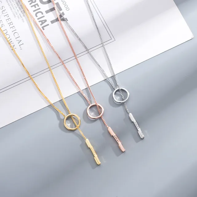 Gucci Lariat Necklace Gold Box Chain Necklace 5
