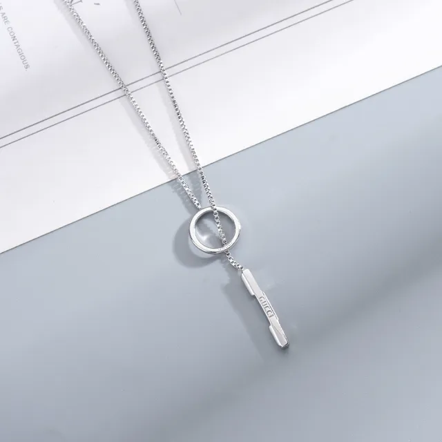 Gucci Lariat Necklace Gold Box Chain Necklace 7