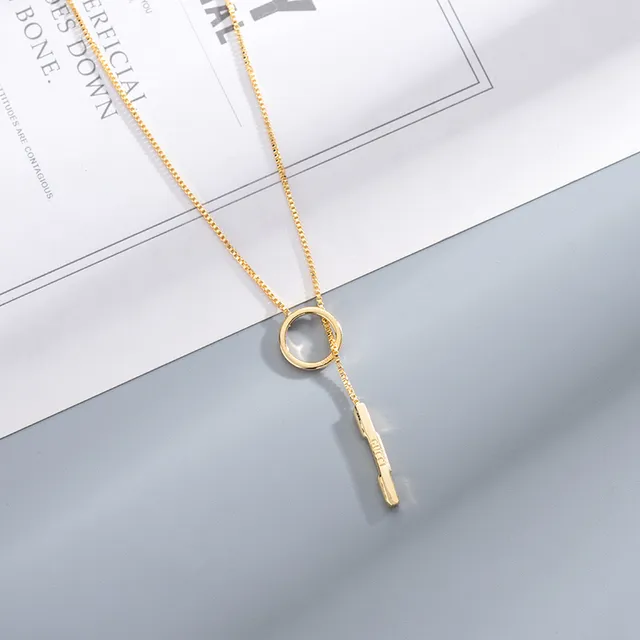 Gucci Lariat Necklace Gold Box Chain Necklace 8