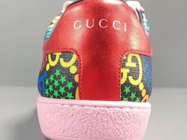 Gucci Multicolor Pink GG Monogram Print Rubber Cupsole Lifestyle Sneakers 2