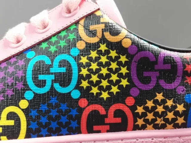 Gucci Multicolor Pink GG Monogram Print Rubber Cupsole Lifestyle Sneakers 9