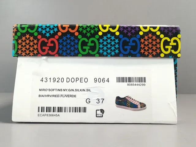 Gucci Multicolor Pink GG Monogram Print Rubber Cupsole Lifestyle Sneakers 17