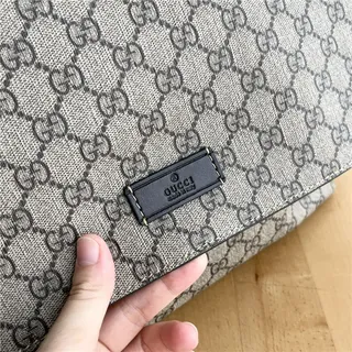 Gucci Ophidia Beige Marron Monogram Toile Flap-Front Sac Messager 4