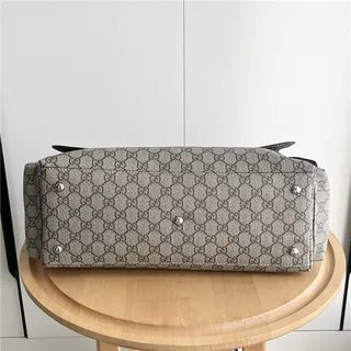 Gucci Ophidia Beige Marron Monogram Toile Flap-Front Sac Messager 5