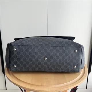Gucci Ophidia Beige Marron Monogram Toile Flap-Front Sac Messager 16