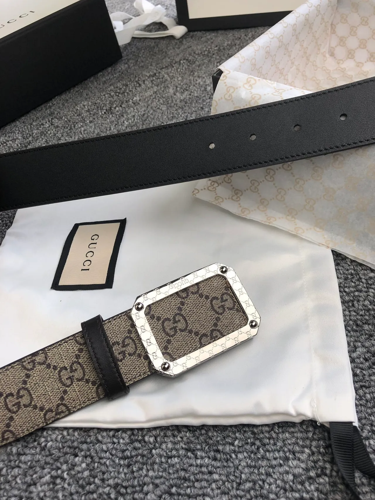 Gucci Ophidia GG Supreme Monogram Leather Belt 7