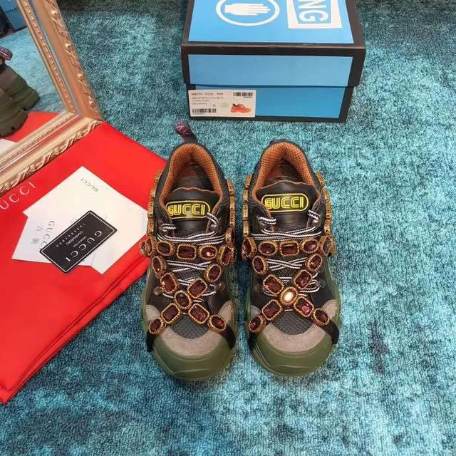 Gucci Rhyton Jeweled Strap Chunky Sneakers 2
