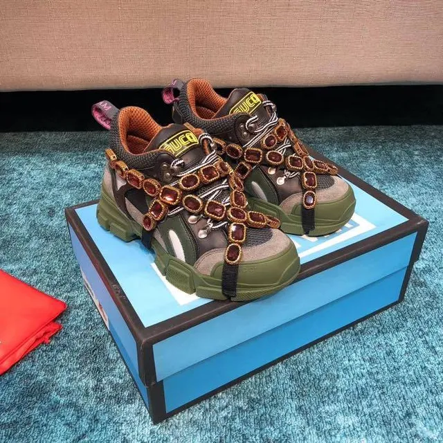 Gucci Rhyton Jeweled Strap Chunky Sneakers 8