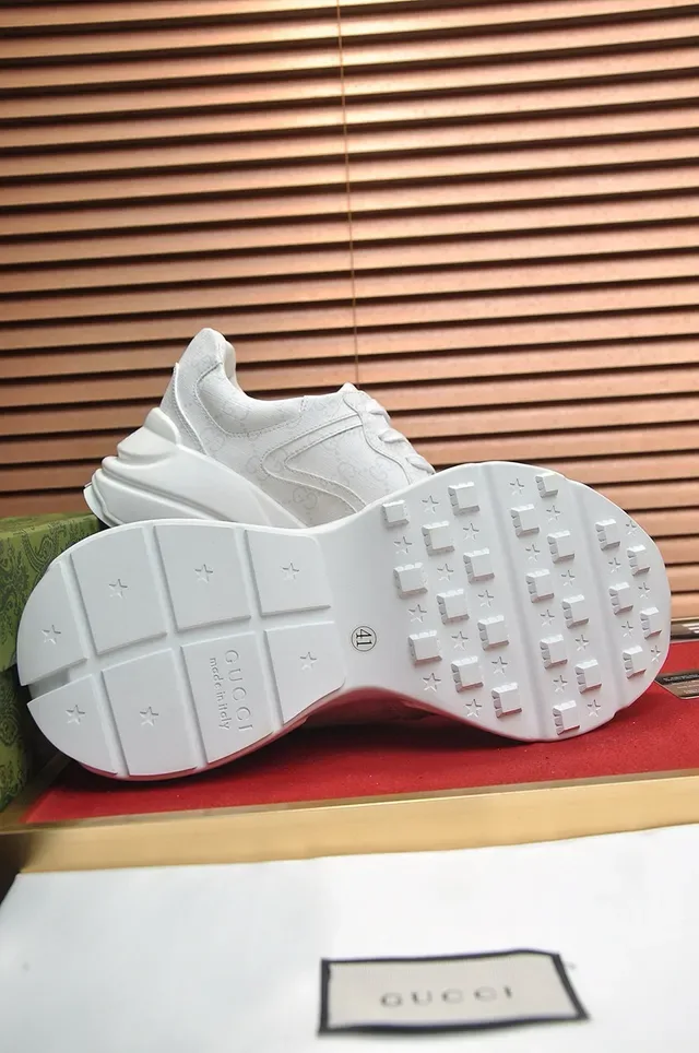 Gucci Rhyton Monogrammed White Lifestyle Sneakers 2