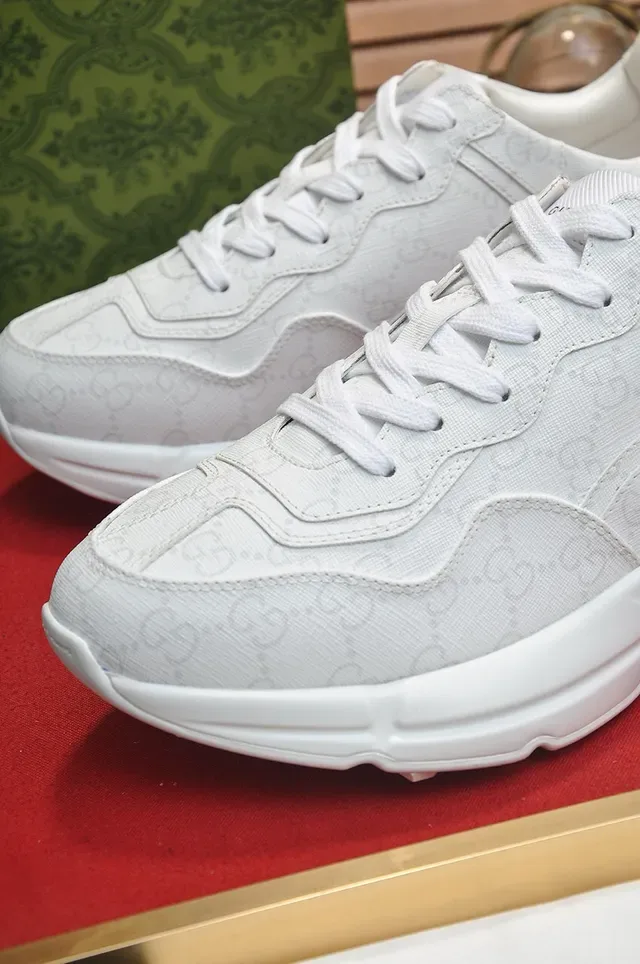 Gucci Rhyton Monogrammed White Lifestyle Sneakers 3
