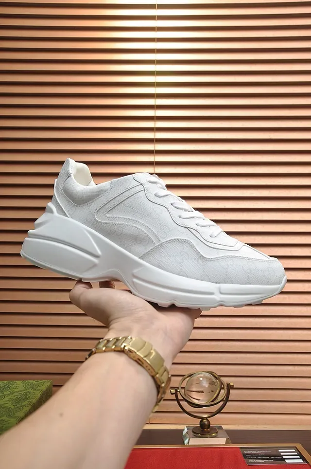 Gucci Rhyton Monogrammed White Lifestyle Sneakers 7