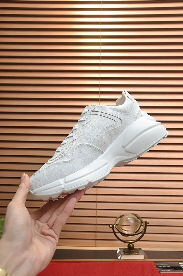 Gucci Rhyton Monogrammed White Lifestyle Sneakers 9
