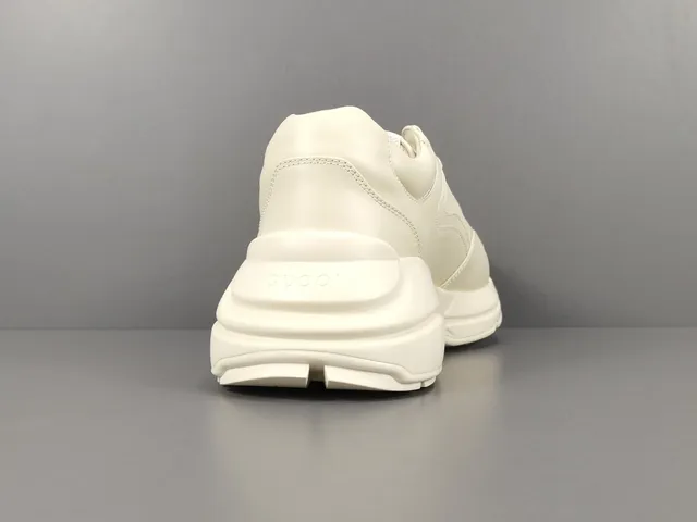 Gucci Rhyton White Multicolor Chunky Sole Leather Upper Lifestyle Sneakers 15