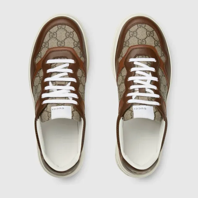 Gucci Screener Brown and Beige GG Monogram Lifestyle Sneakers 2