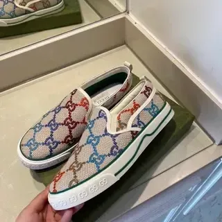Gucci Screener GG Monogram Beige Multicolor Lifestyle Sneakers