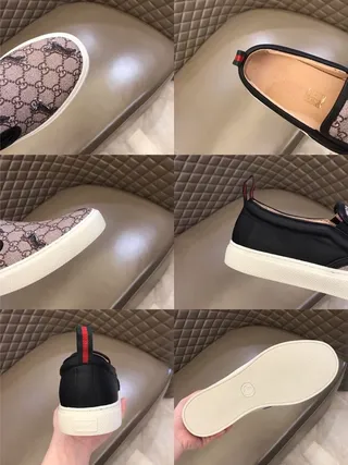 Gucci Screener GG Monogram Lona Mocassins 7