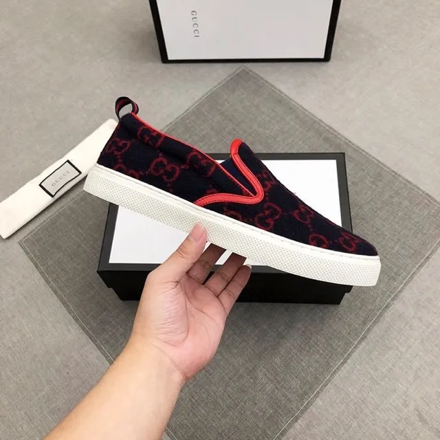 Gucci Screener GG Monogram أحذية مخمل سلايب أون 2