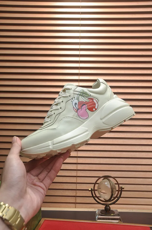 Gucci Screener Off-White Cherry Graphic Chunky Sneakers 4