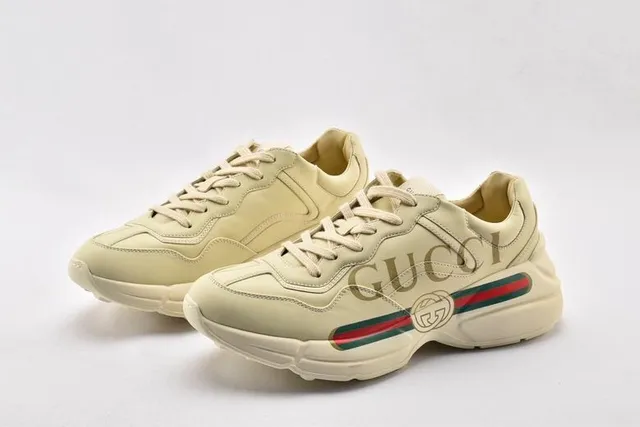 Gucci Screener Off-White Leather Lifestyle Sneakers 2
