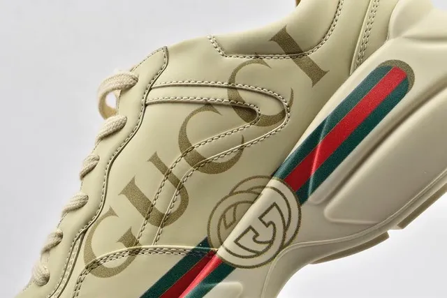 Gucci Screener Off-White Leather Lifestyle Sneakers 4