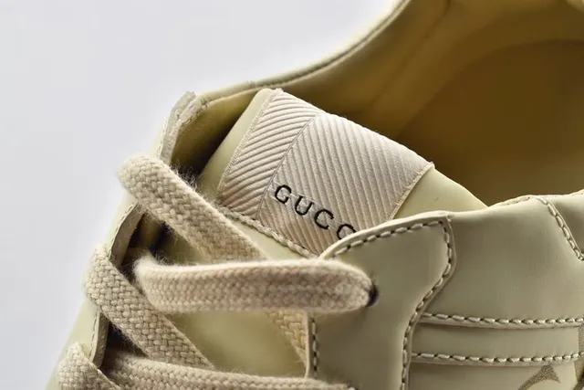 Gucci Screener Off-White Leather Lifestyle Sneakers 9
