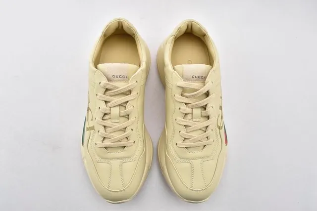 Gucci Screener Off-White Leather Lifestyle Sneakers 10