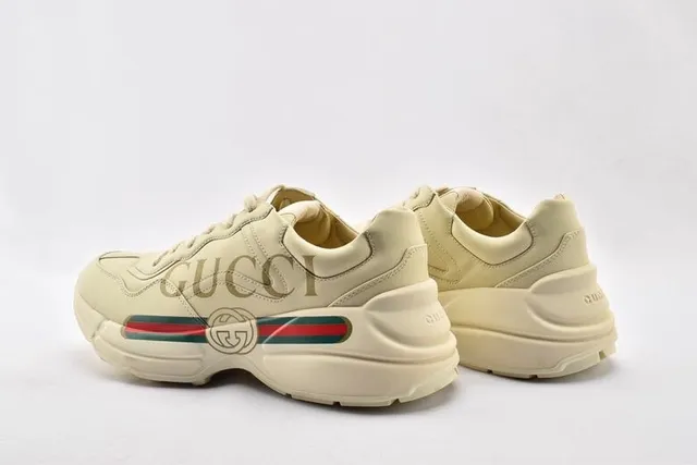 Gucci Screener Off-White Leather Lifestyle Sneakers 11