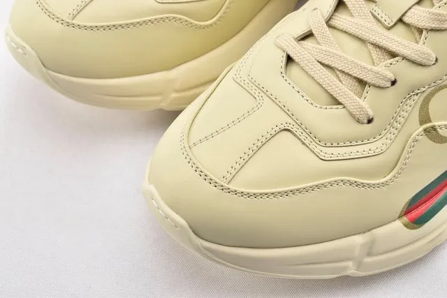 Gucci Screener Off-White Leather Lifestyle Sneakers 12