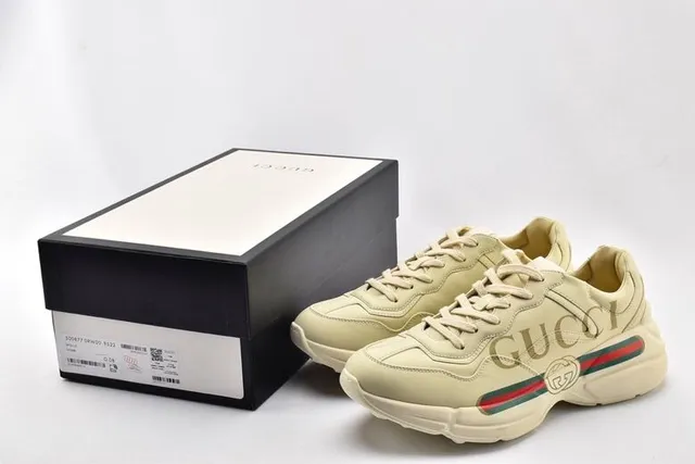 Gucci Screener Off-White Leather Lifestyle Sneakers 13
