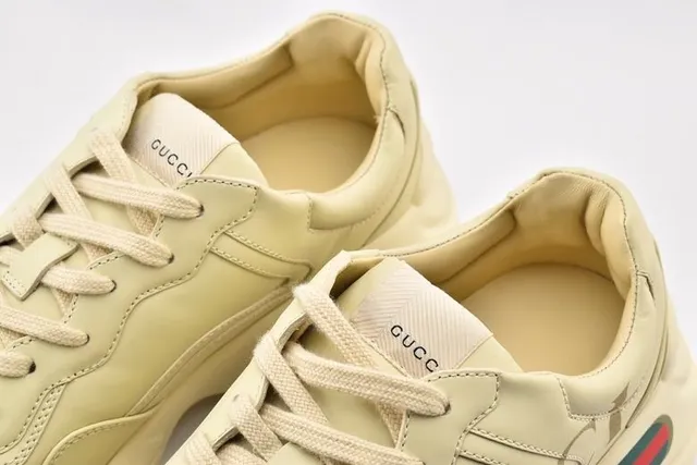 Gucci Screener Off-White Leather Lifestyle Sneakers 16
