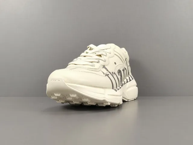 Gucci Screener Thank Graphic White Chunky Sneakers 15