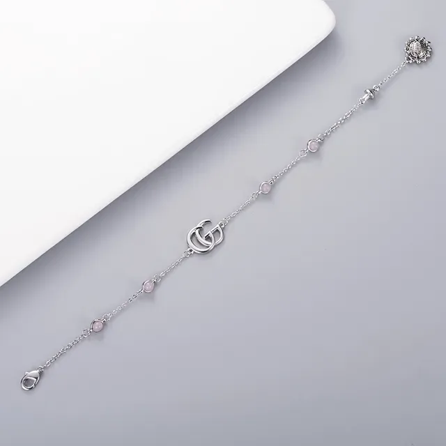 Gucci Silver Blue Chain Interlocking GG Logo Bracelet 4