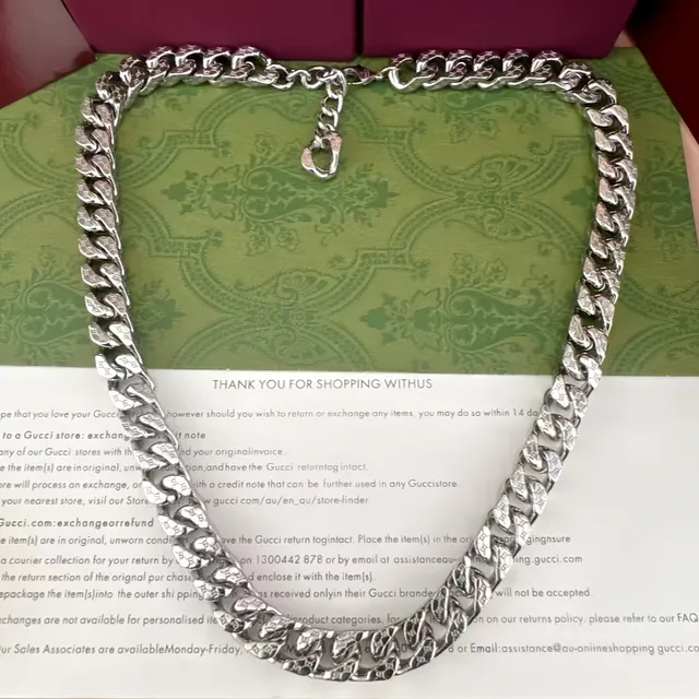 Gucci Silver Heavy Curb-Link Chain Engraved Interlocking G Motifs Bracelet 6