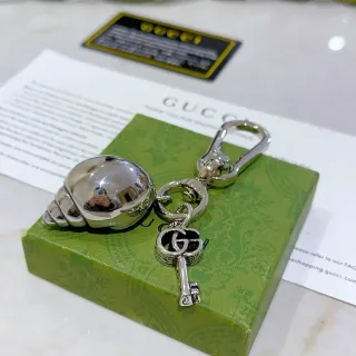 Gucci Snail Shell and Interlocking GG Key Charm Bracelet