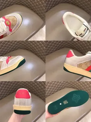 Gucci Tennis 1977 Beige Green Red Web Stripe Lifestyle Sneakers 4