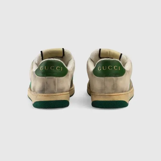 Gucci Tennis 1977 Beige Green Red Web Stripe Lifestyle Sneakers 2