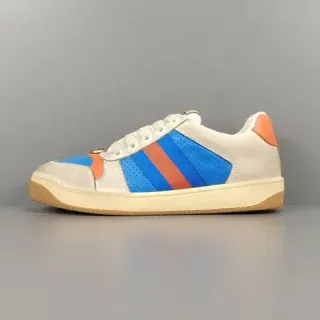 Gucci Tennis 1977 Blue Orange Web Lifestyle Sneakers