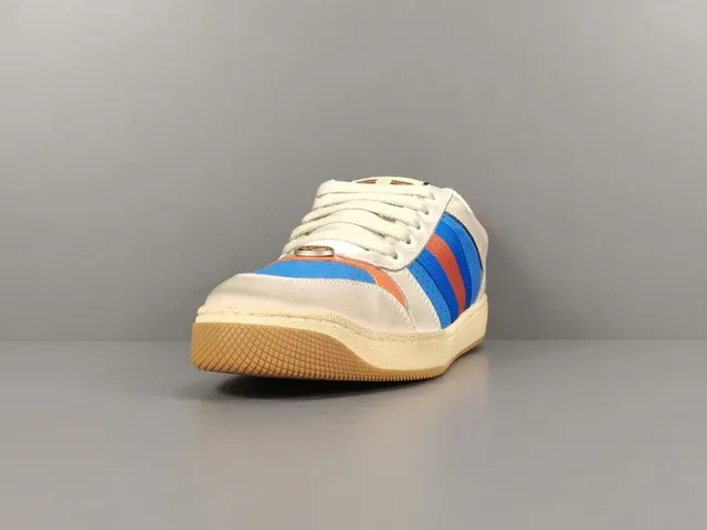 Gucci Tennis 1977 Blue Orange Web Lifestyle Sneakers 13