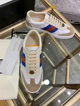 Gucci Tennis 1977 White Beige Red Blue Lifestyle Sneakers 3