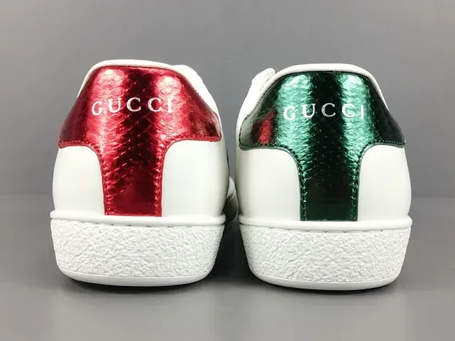 Gucci Tennis 1977 White Red Green Heart Lifestyle Sneaker 5