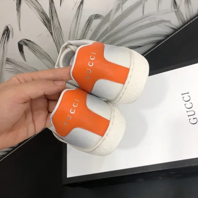 Gucci x Disney Ace Mickey Mouse White Orange Lifestyle Sneakers 4
