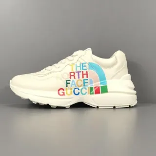 Gucci x The North Face Ace متعدد الألوان جرافيك نمط حياة أحذية رياضية
