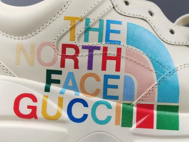 Gucci x The North Face Ace Multicolor Graphic Lifestyle Sneakers 6